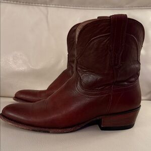 Tecovas Penny Leather Ankle Boots sz10